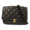 CHANEL CC GHW Chain Shoulder Bag AS3206 Lambskin Leather Black