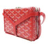 GOYARD SHW Minaudiere Trunk Bag Shoulder Bag Coated Canvas/Leather Red/White