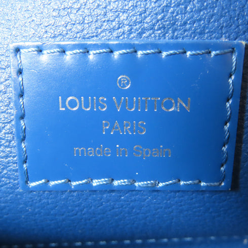 LOUIS VUITTON LV SHW Cosmetic Bag Pouch Clutch Epi Blue
