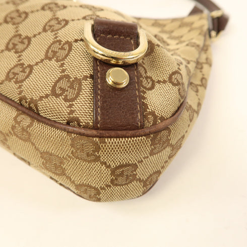 GUCCI GG GHW Abbey Shoulder Bag 130738 Canvas Brown