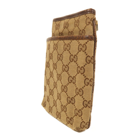 GUCCI GG SHW Shoulder Bag 141863 Canvas Brown