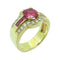Fine Jewelry 1.508ct Ruby Ring US#6.75 18K Yellow Gold