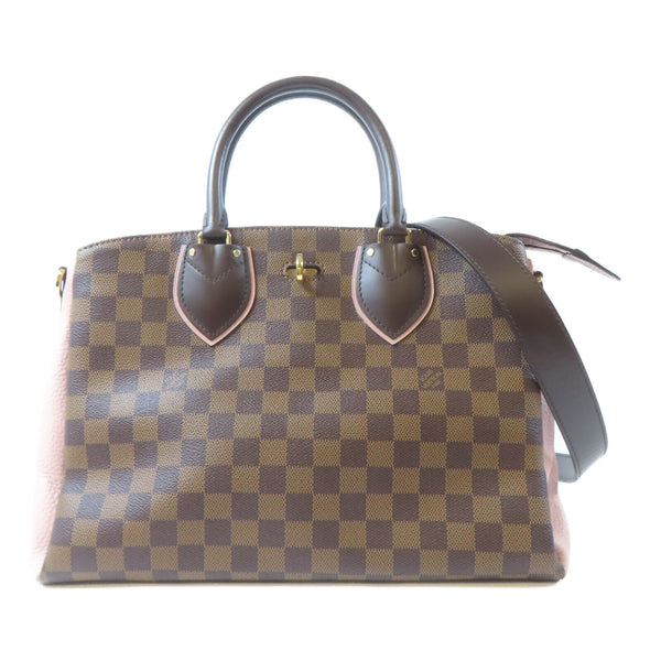 LOUIS VUITTON LV GHW Normandy 2 Way Bag N41488 Damier Brown/Pink