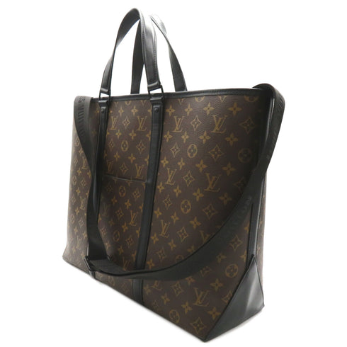 LOUIS VUITTON LV Weekend Tote GM 2Way Shoulder Bag M45733 Monogram Macassar