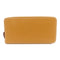 HERMES PHW Zipped Silk In Long Wallet Veau Epsom Leather Gold Brown