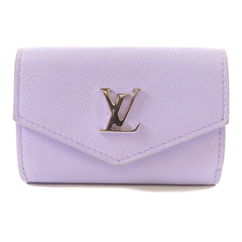 LOUIS VUITTON LV SHW Lockmini Trifold Wallet M63921 Calfskin Leather