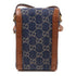 GUCCI GG GHW Superme Horsebit 1955 Shoulder Bag 625615 Denim Leather Blue Brown