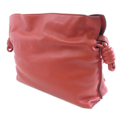 LOEWE GHW Flamenco Shoulder Bag Nappa Calfskin Leather Brown/Rust