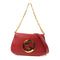 GUCCI GG GHW Blondie Shoulder Bag 699268 Calfskin Leather Red