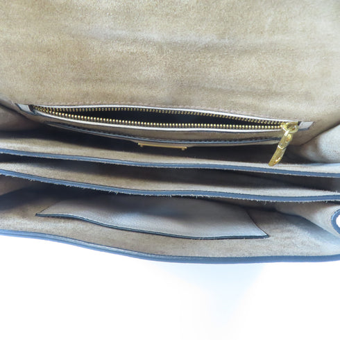 Miu Miu GHW 2 Way Shoulder Bag Handbag Calfskin Leather Beige Brown