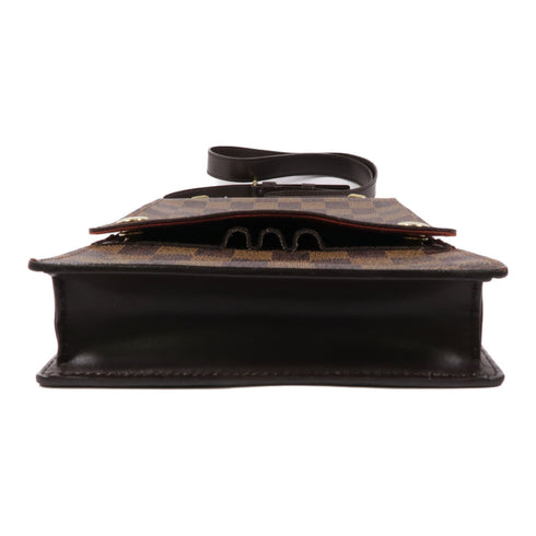 LOUIS VUITTON LV GHW Ebene Portobello Shoulder Bag N45271 Damier Brown v1