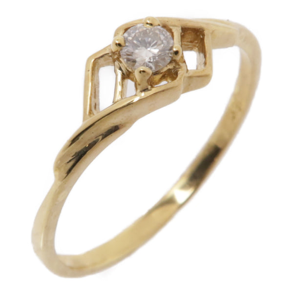 JEWELRY Diamond Ring US#6 18K Yellow Gold