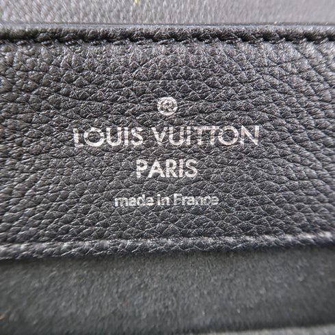 LOUIS VUITTON LV SHW Lock Me Backpack M41815 Calfskin Leather Black Noir v1