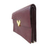 HERMES GHW Pochette Fortunio Clutch Bag Evercolor Leather Bordeaux