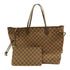 LOUIS VUITTON LV GHW Neverfull GM Tote Bag N41357 Damier Leather Brown