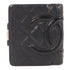 CHANEL CC SHW Cambonline Wallet Lambskin Leather Black