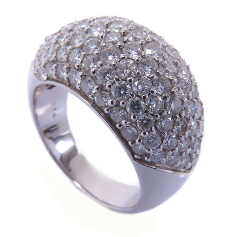 FINE JEWELRY 3.40ct Diamond Ring Accessories US#7.5 18K White Gold