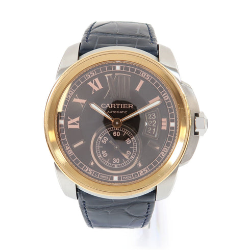 CARTIER Caliber de Cartier Automatic Watch W7100051 Stainless Steel Brown