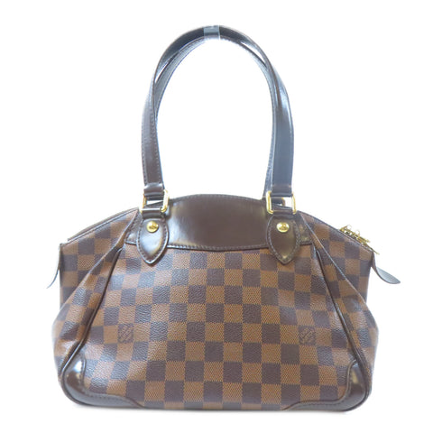 LOUIS VUITTON LV GHW Verona PM 2 Way Bag N41117 Damier Ebene Brown