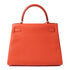 HERMES GHW Kelly 28 2 Way Shoulder Bag Togo Leather Capucine