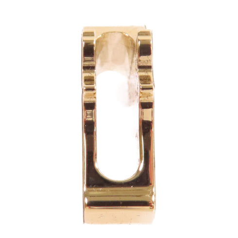 HERMES Quadrige Twilly Ring Scarf Ring Metal Gold Tone Color Black