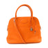 HERMES PHW Bolide 31 Handbag Shoulder Bag Clemence Leather Orange
