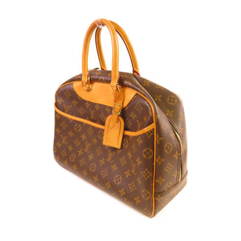 LOUIS VUITTON LV GHW Deauville GM Handbag M47270 Monogram Brown v4