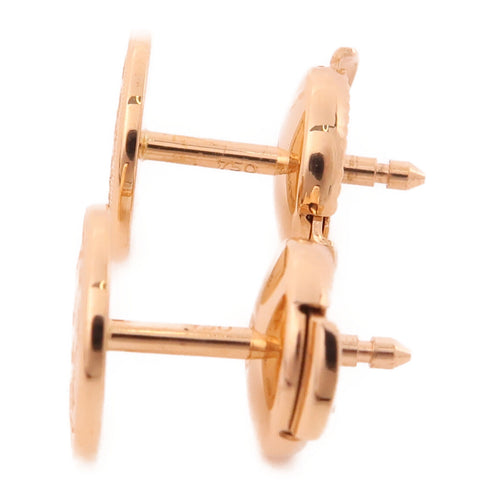 HERMES EX-Libris Earrings 18K Pink Gold
