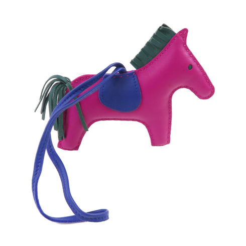 HERMES Rodeo MM Charm Swift Leather Purple Green Blue