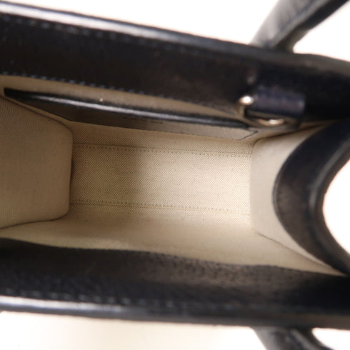 GUCCI GG SHW Mini Tote Bag With Interlocking G 671623 PVC Coated Canvas Black