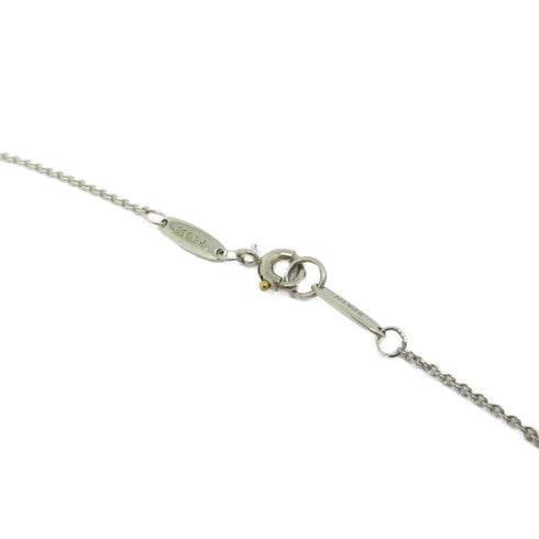 TIFFANY&CO Diamond Open Heart Necklace PT950 Platinum