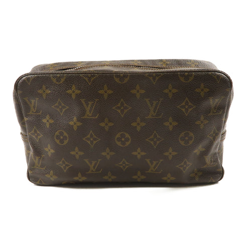 LOUIS VUITTON LV SHW Trousse Toilette Pouch Clutch Bag M47524 Monogram Brown