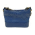 CHANEL Quilted CC GHW/SHW Gabrielle Small Chain Shoulder Bag Calfskin Blue