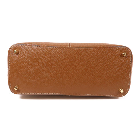 Furla GHW 2 Way Shoulder Bag WB00537 Calfskin Leather Brown