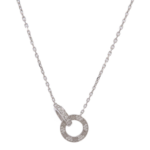 CARTIER Love Diamond Necklace 18K White Gold