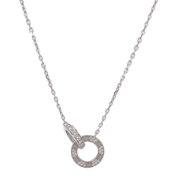 CARTIER Love Diamond Necklace 18K White Gold