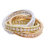 CARTIER Trinity Ring 3Diamond Ring Cartier#43 US#2.5 18K YG 18K WG 18K RG