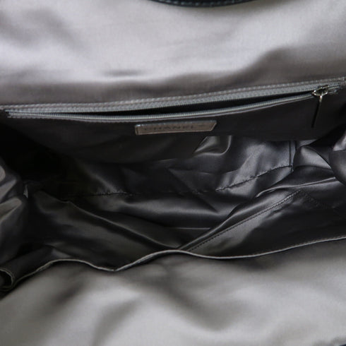 CHANEL Quilted CC SHW 2 Way Chain Shoulder Bag Calfskin Leather Black