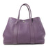 HERMES PHW Garden Party MM Handbag Negonda Leather Raisin/Purple