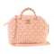 CHANEL CC GHW Small Chain Hand Shoulder Bag Tweed AS3969 Pink