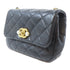 CHANEL Quilted CC GHW Mini Flap Pearl Shoulder Bag AS3000 Calfskin Leather Black