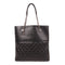 CHANEL CC Chain Shoulder Tote Bag Calfskin Leather Black