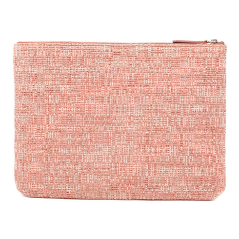 CHANEL CC SHW Pouch Canvas Pink