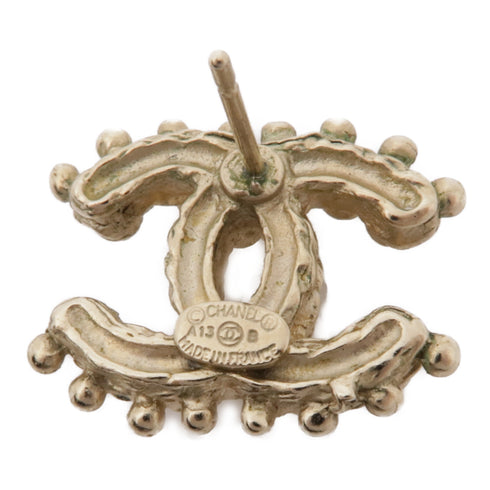 CHANEL CC Earrings A13/B Metal Gold