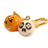 LOUIS VUITTON LV GHW Key Ring Charm Metal M65377 Orange/White