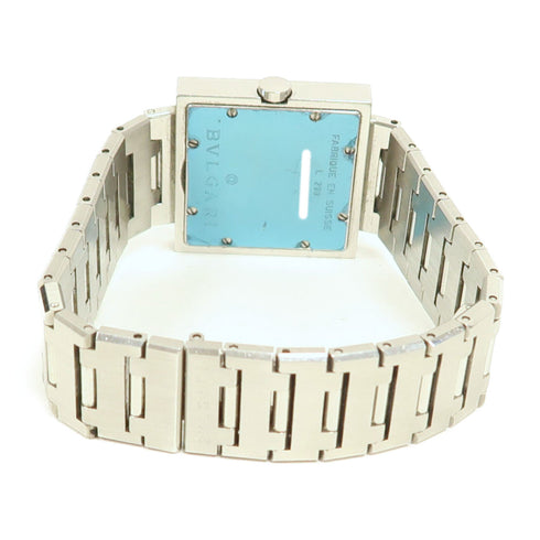 BVLGARI Quadrato Quartz Watch SQ 22 Stainless Steel