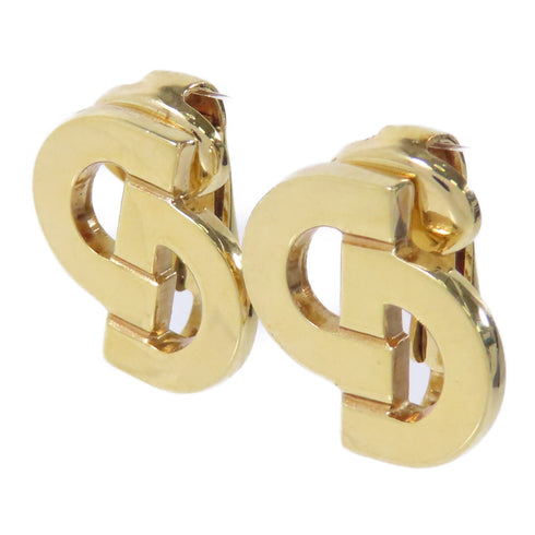 Christian Dior CD Earrings Metal Gold