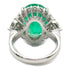 FINE JEWELRY 10.17ct Emerald 1.37 Diamond Ring PT900 Platinum US#6