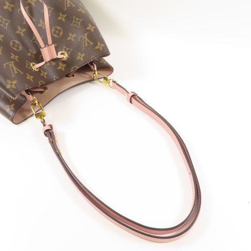 LOUIS VUITTON LV GHW Neo Noe 2way Shoulder Bag M44022 Monogram Brown Pink
