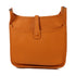 HERMES PHW Evelyne GM Shoulder Bag Taurillon Clemence Stamp Q I9 Apricot Orange